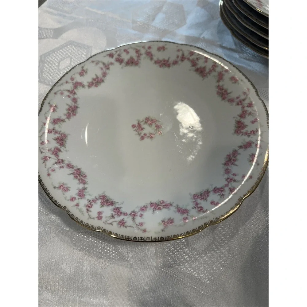Bridal Rose Vintage‎ Original Lot of 18 Bavaria Schumann Plates Western Germany